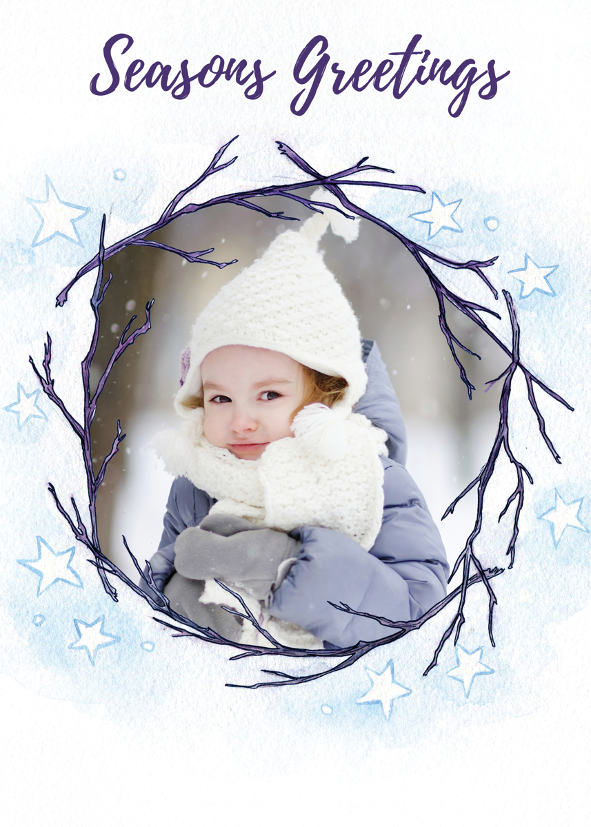 Winter Branches Template